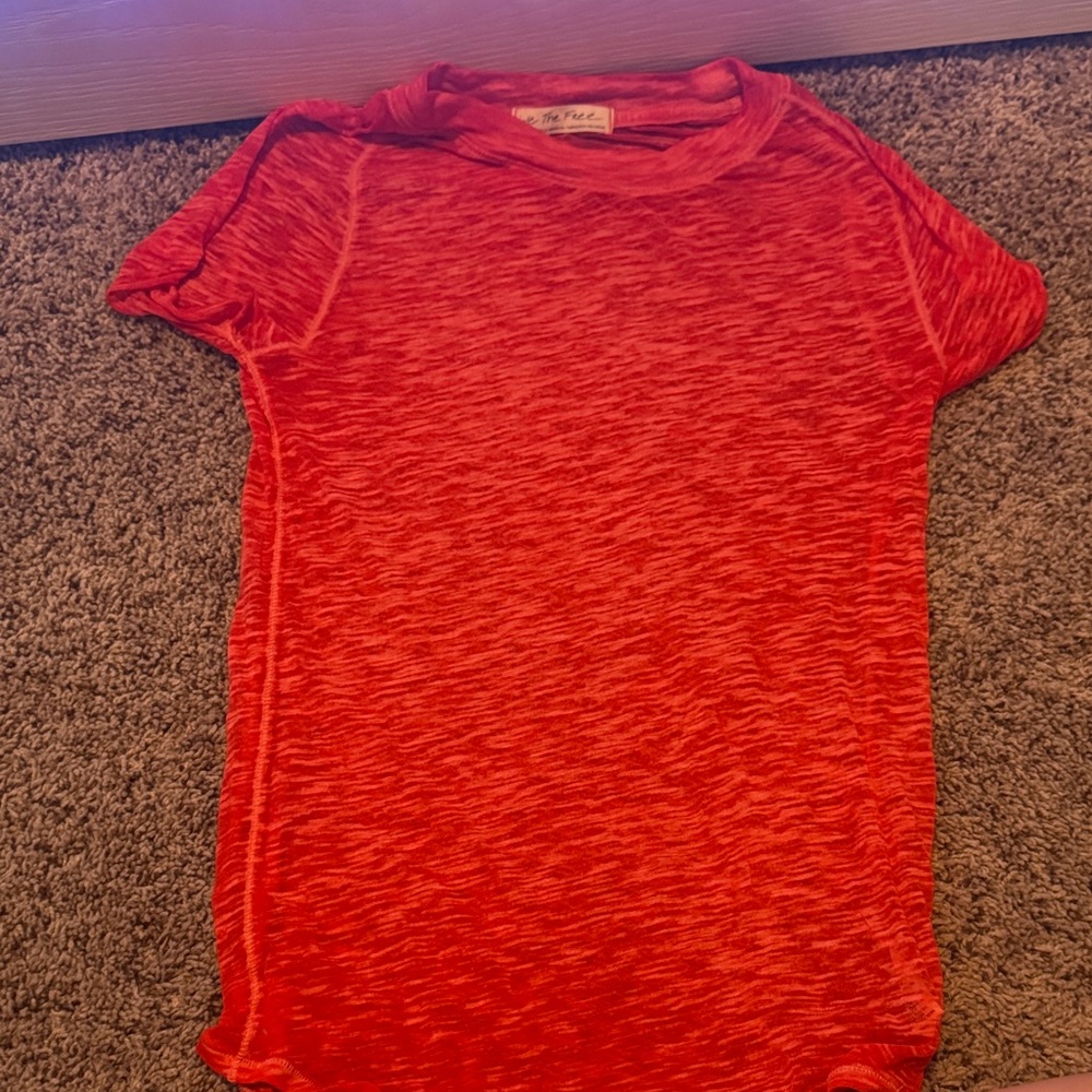 We The Free Vibrant Red  Tee